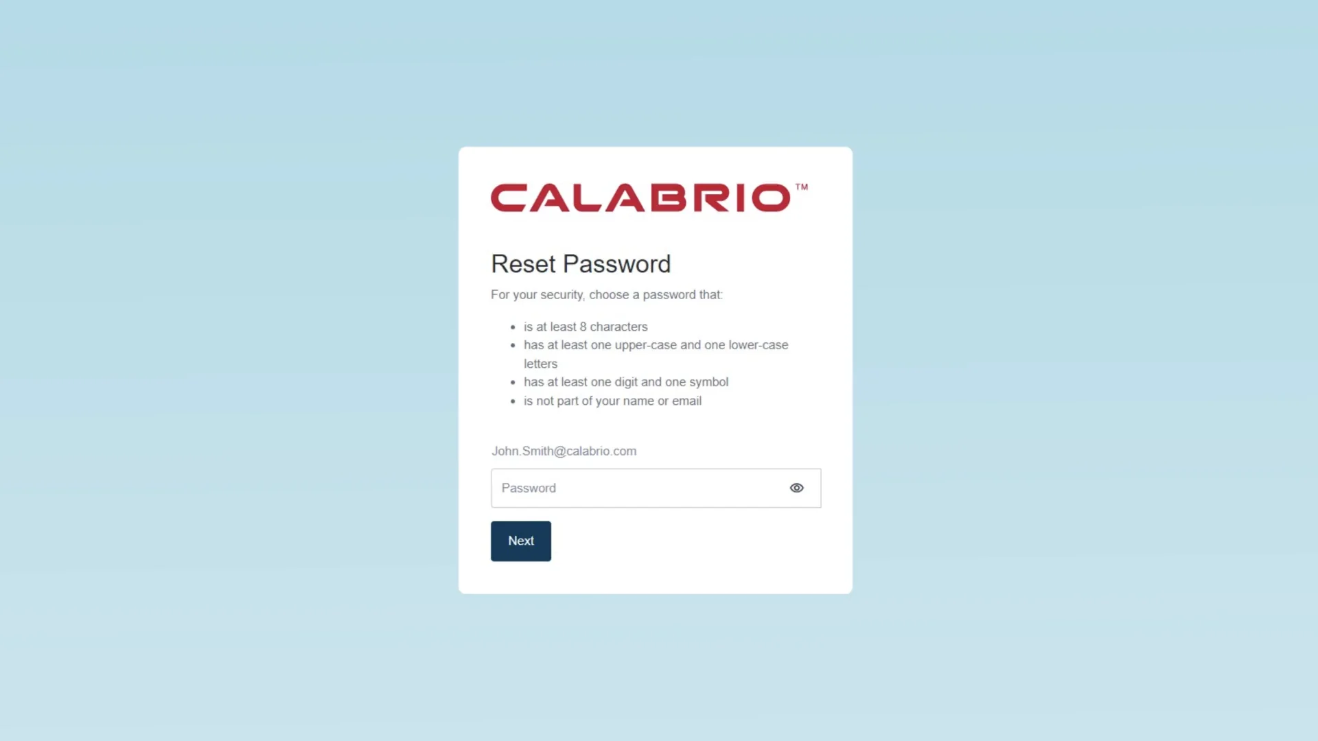 Log in to Calabrio ONE