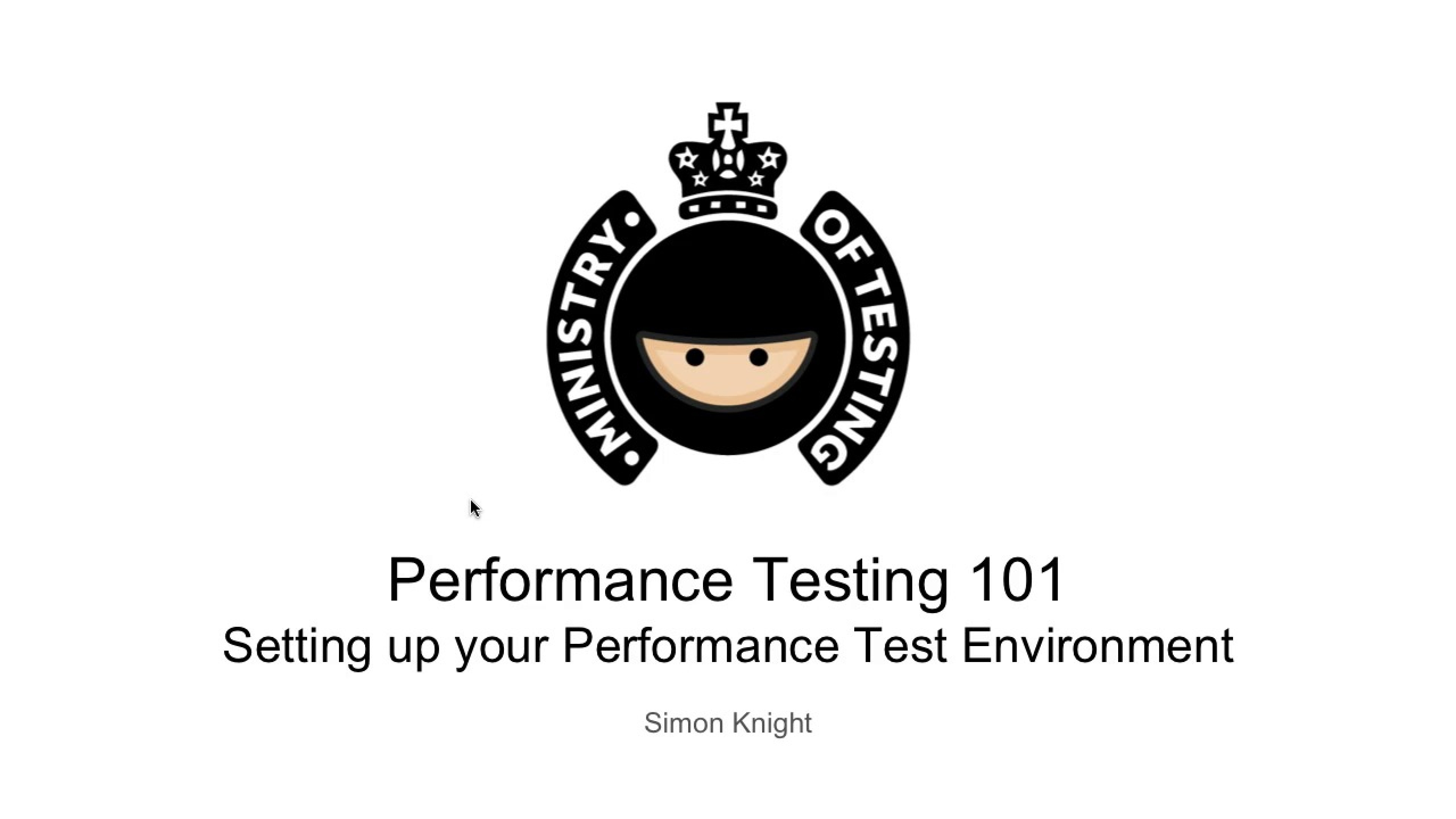 Setting Up Your Performance Test Environment