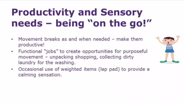 Occupational Therapy Sensory Workshop Sensory Strategies