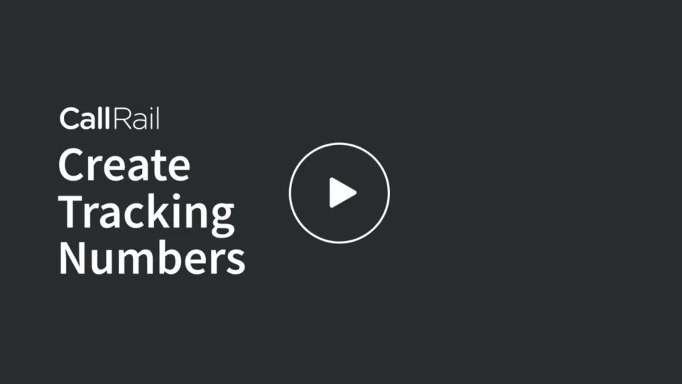 Learn how to create tracking numbers in CallRail with this video.