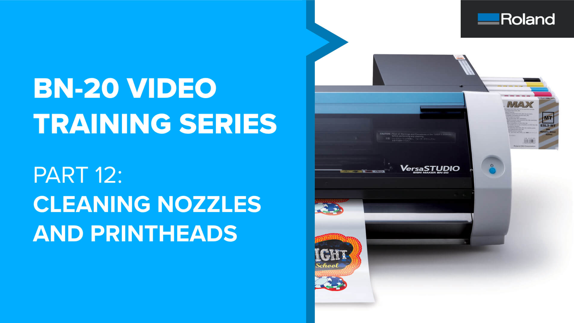 BN-20 Training Part 12 - Cleaning Nozzles and Printheads - Support