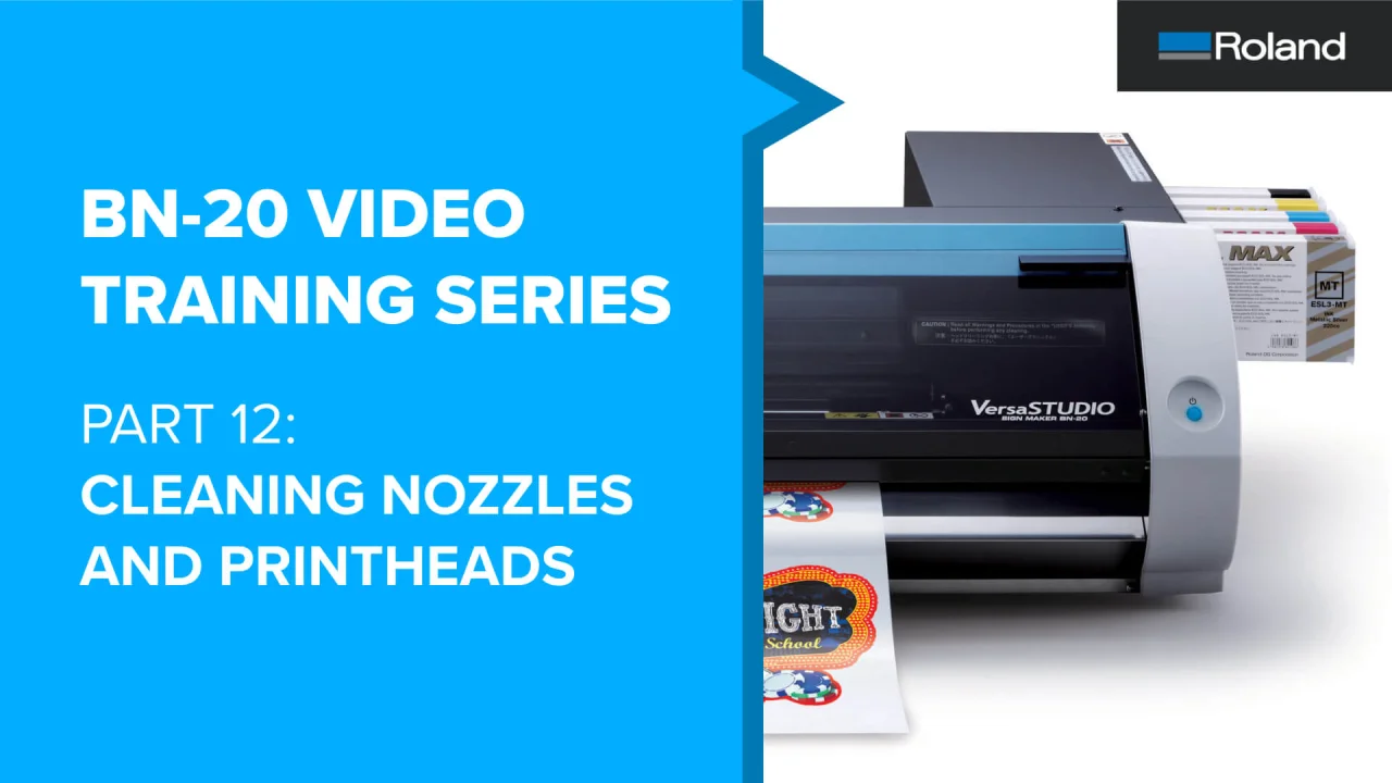 BERENページ BN-20 Training Part 12 - Cleaning Nozzles and Printheads - Support