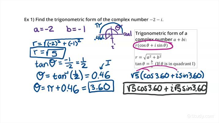 how-to-write-a-complex-number-in-trigonometric-form-involving-non-special-angles-trigonometry
