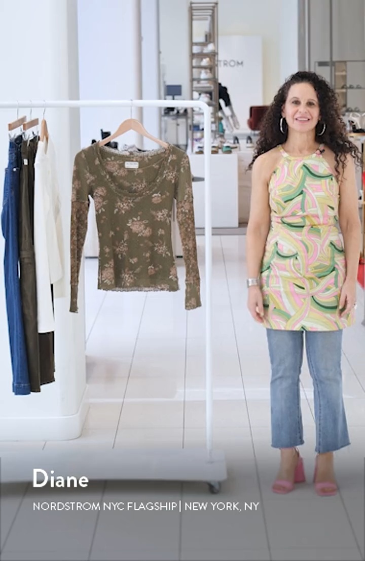 Free People Clover Floral Thermal Top | Nordstrom