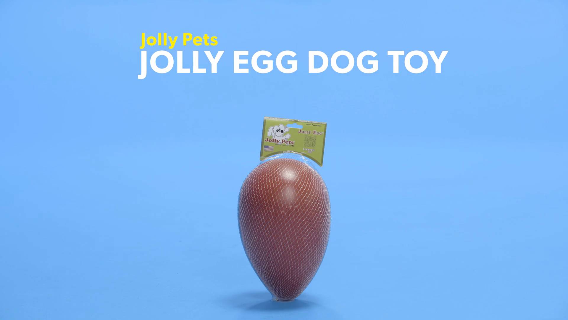Jolly Pets 12-Inch,Jolly Egg,Red Fun "egg" Shape Suitable for Dogs 40 Lbs 