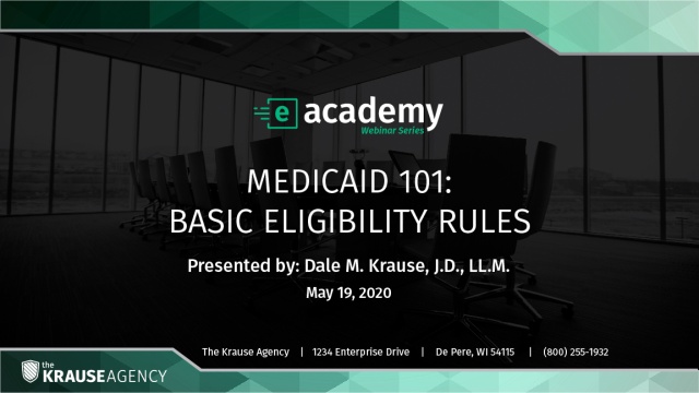 Medicaid 101: Basic Eligibility Rules