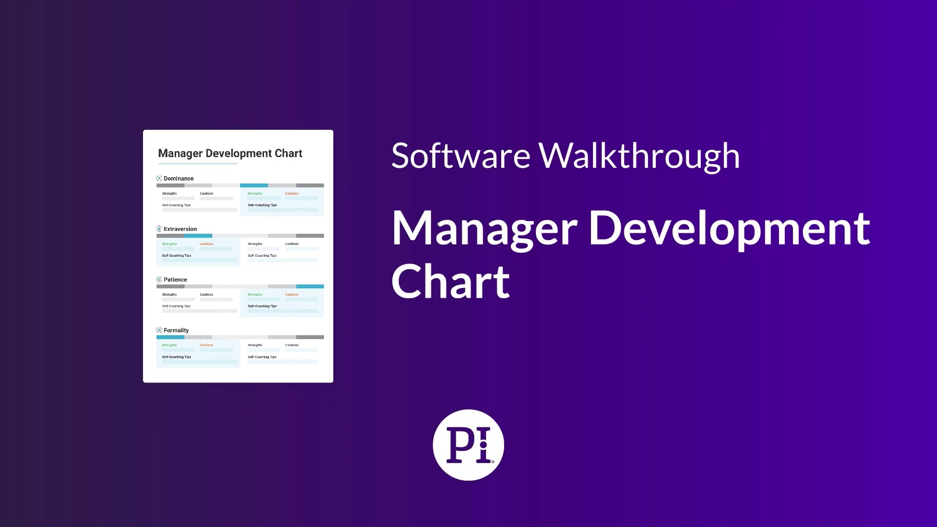 Manager Development Chart Walkthrough