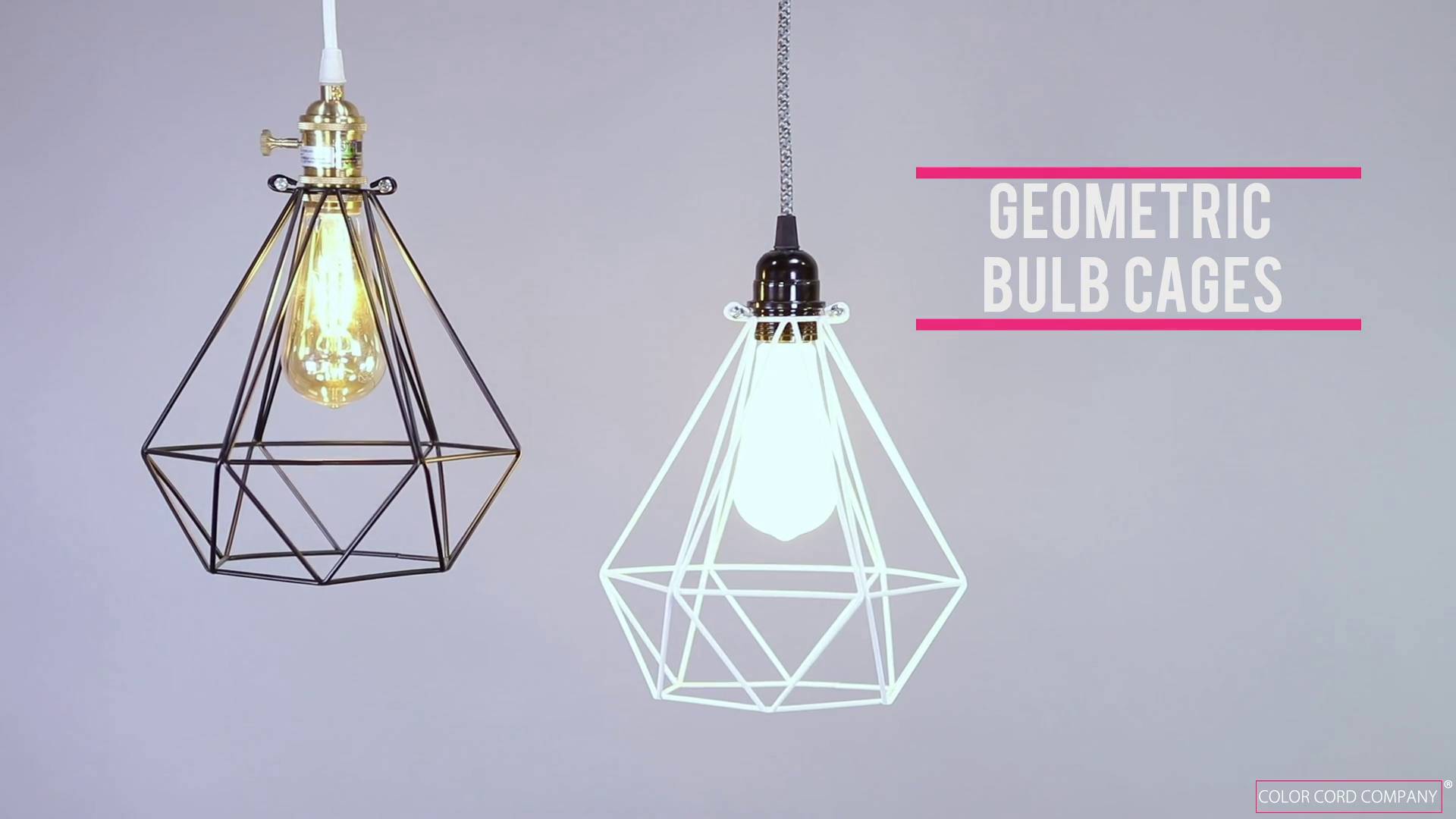 geometric bulb cage