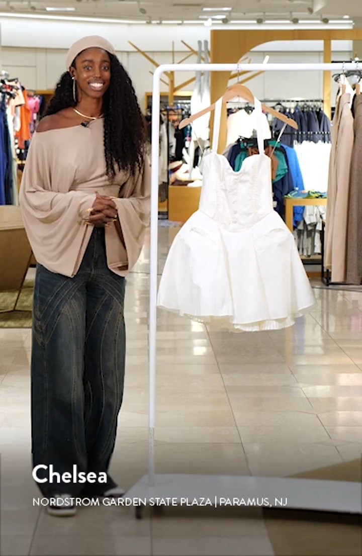 house of cb ブラック & オフホワイト キャミソール HOUSE OF CB Heidi Minidress | Nordstrom