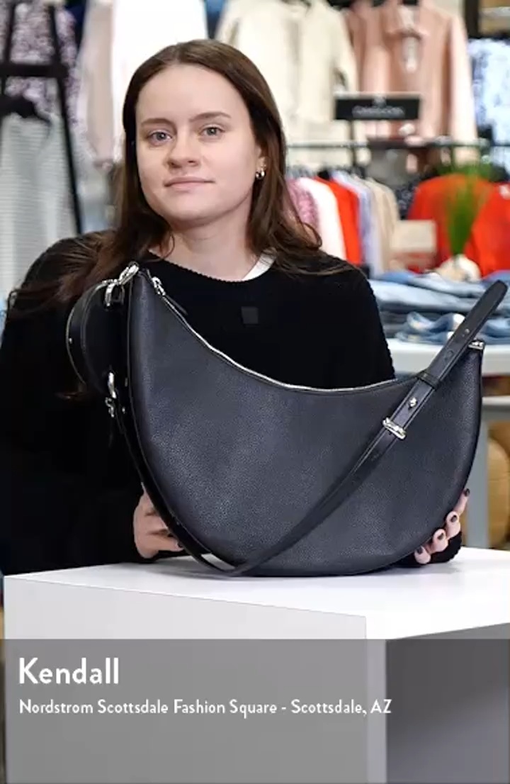 Pocket shoulder Accent Bag／コーデュラブラック Kate Spade New York large duo pebbled leather crossbody bag (Women
