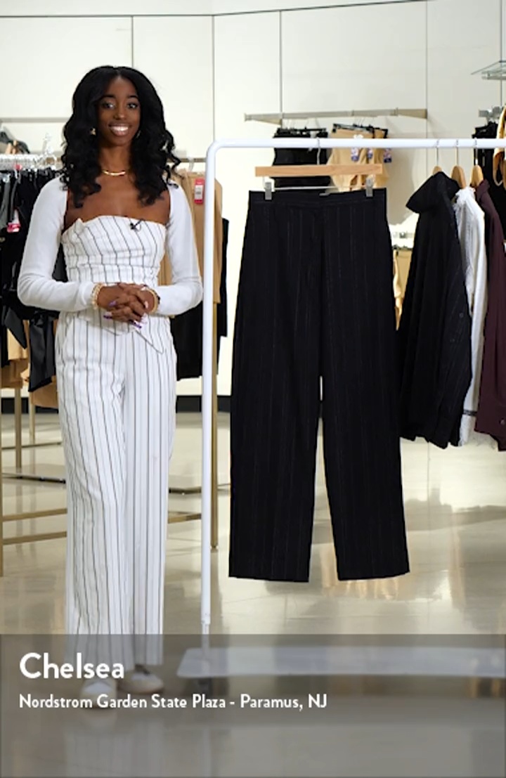 COS Pinstripe Wool Blend Pants | Nordstrom