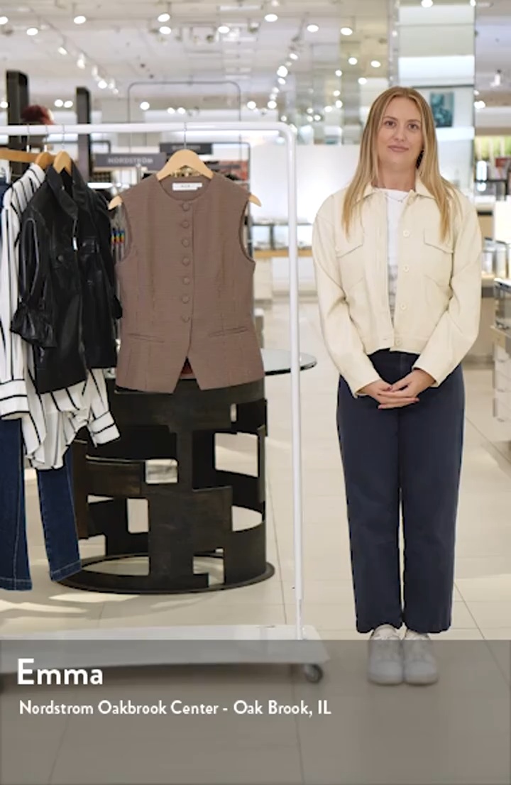 ASTR the Label Giselle Check Vest | Nordstrom