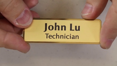 Metal Name Badge Custom