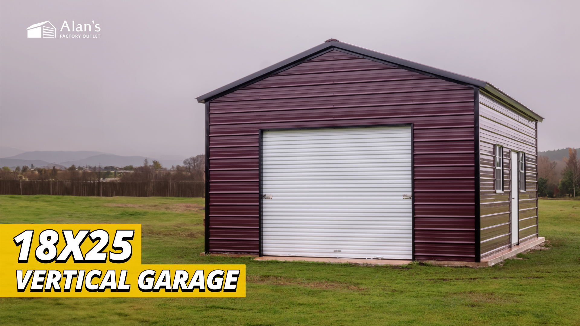Get an 18x25 Metal Building, Garage, or Shed