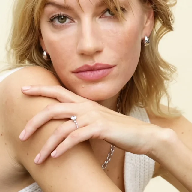 Platinum Luxe Versailles Three-Quarter Coverage Diamond Ring (1/2 ct. tw.)
