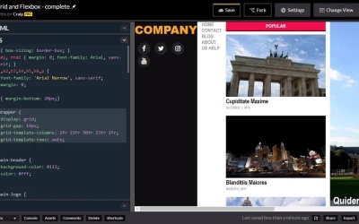 Bringing CSS Grid Layout and Flexbox Together - Grid Areas