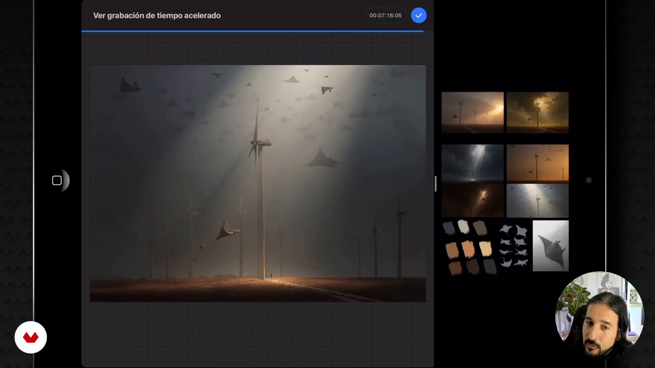 Apply the mood board to the final illustration