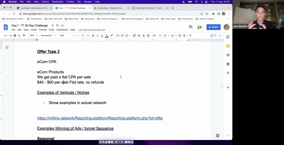 Day 1 Recording - RP TT Ads 30 Day Challenge/Case Study