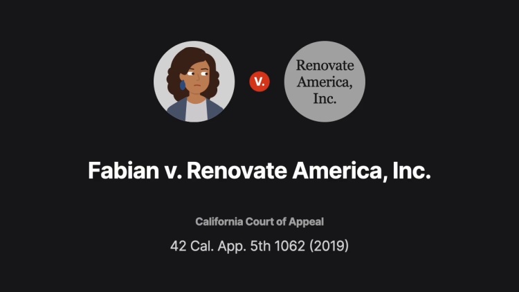 Fabian v. Renovate America, Inc.