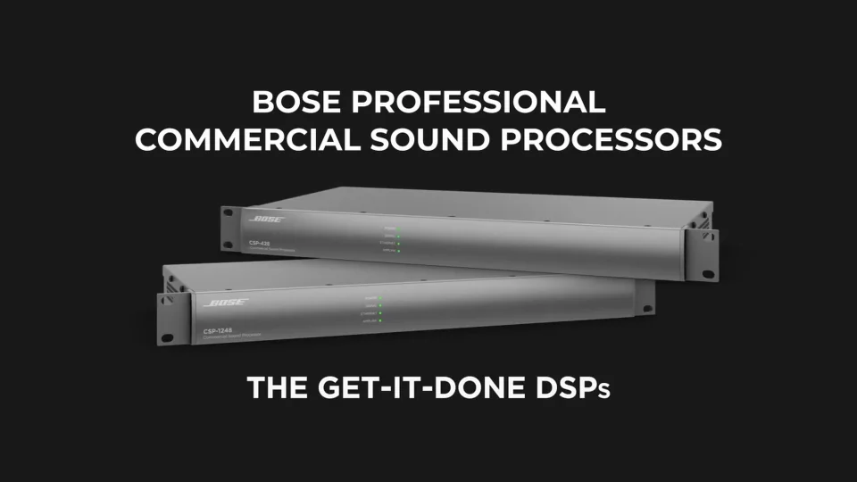 商業空間用サウンドプロセッサー(CSP)のエコシステムBose 商業空間用サウンドプロセッサー(CSP)のエコシステムBose