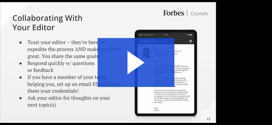 Forbes Councils Publishing Webinar 5:18:2023