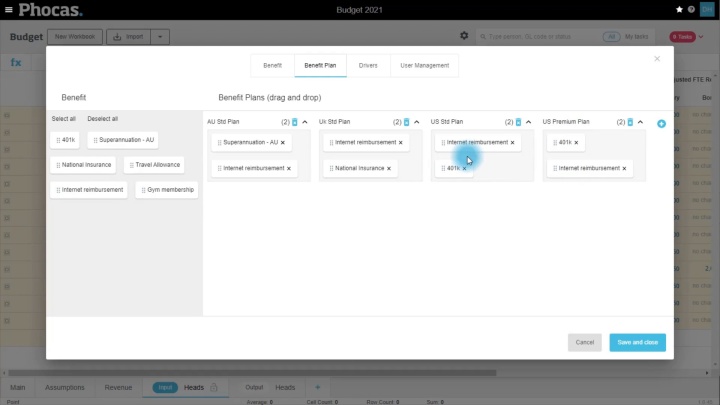 Phocas headcount planning tools puts you in the driving seat