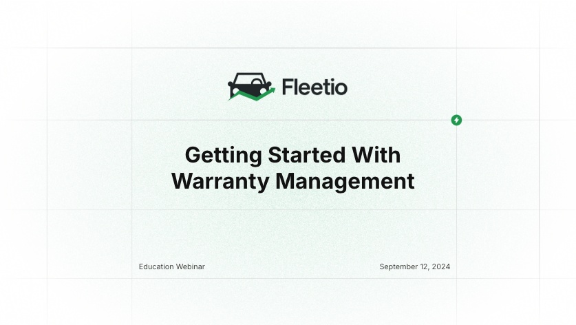 Getting Started with Warranty Management