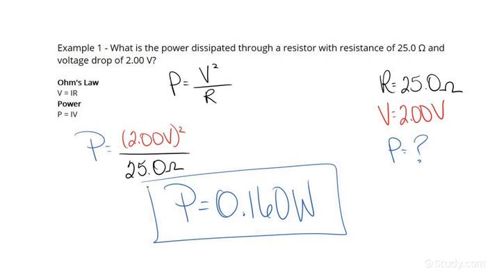 how-to-calculate-the-power-dissipated-through-a-resistor-from-the