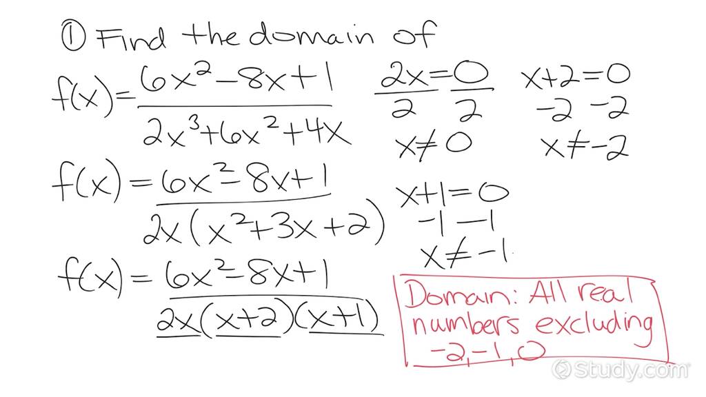 Solving Problems with Excluded Values in the Domain of a Rational ...