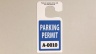 Stock Parking Permit Hang Tags