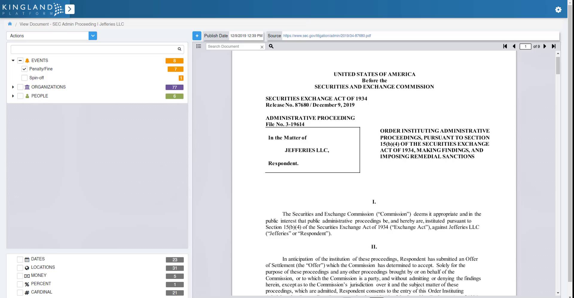 $4 Million Fine Levied Against One of the Largest Global Investment Banks