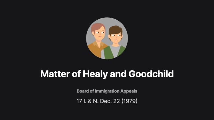 Matter of Healy and Goodchild