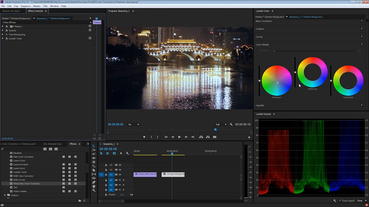 adobe premiere white balance