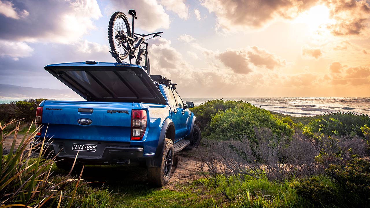 Bike rack for online ute lid