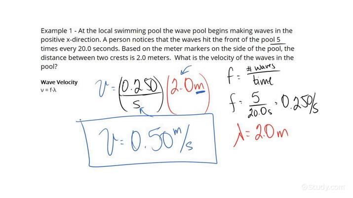 How To Calculate The Velocity Of A Mechanical Wave Physics Study