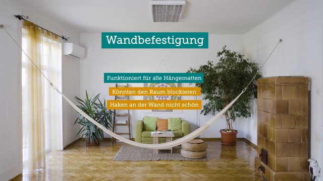 Vor- und Nachteile der Wandbefestigung eine Hngematte