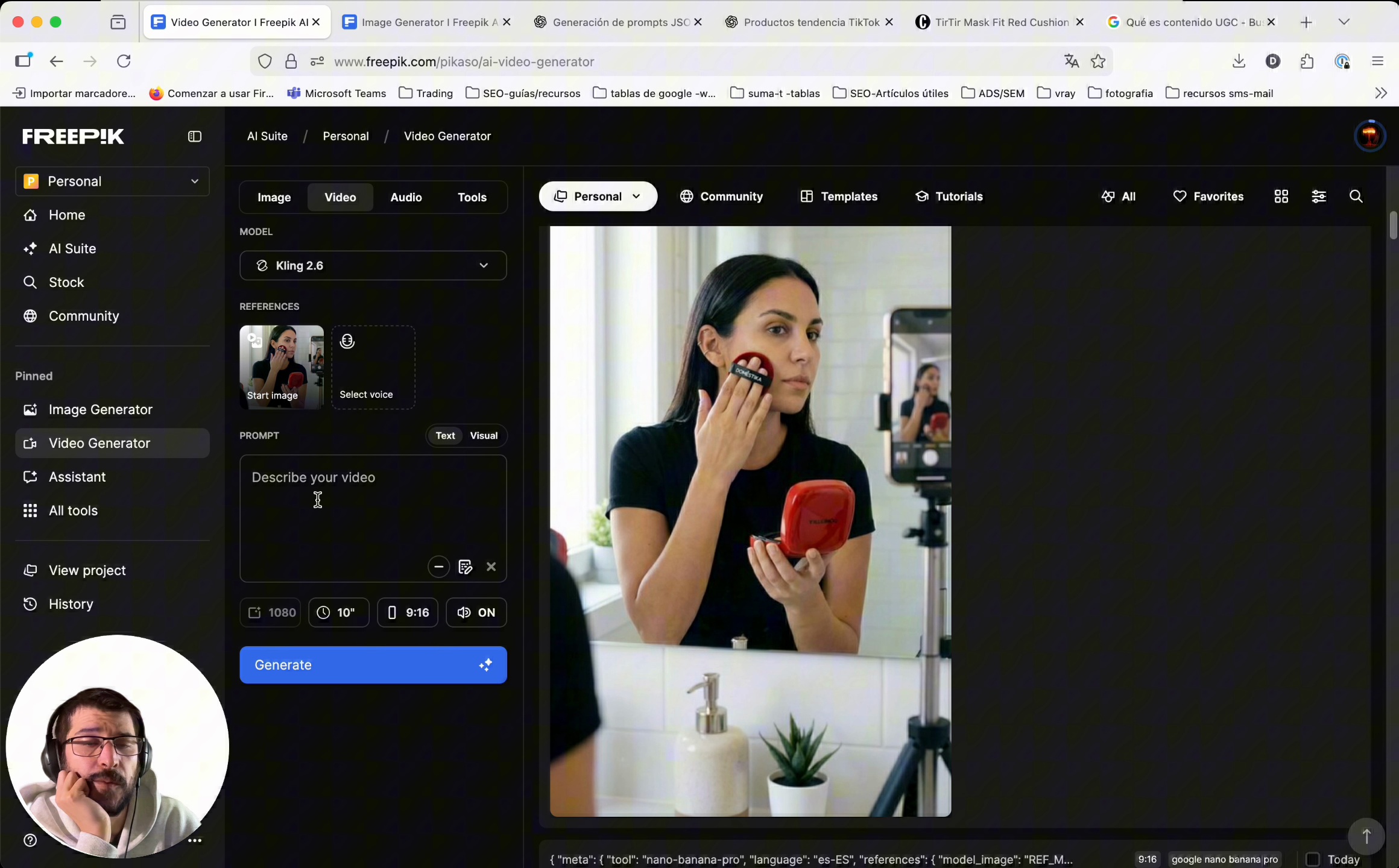 Creación de vídeo para la campaña