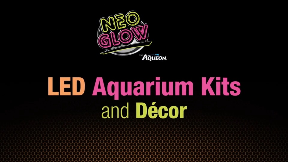 Discontinued AQUEON LED NeoGlow Aquarium Starter Kit Pink 5.5 gal Chewy