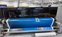 Ecobanner 3.2m roll printed at 930 square metres an hour on the Durst P5 350 HS D4 at Cactus Imaging
