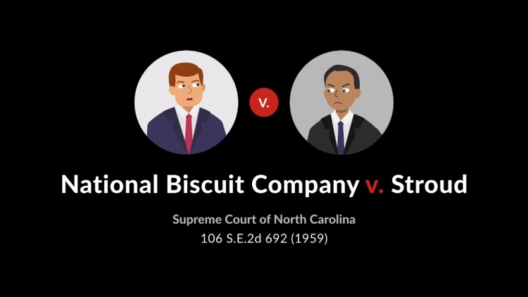 National Biscuit Company v. Stroud