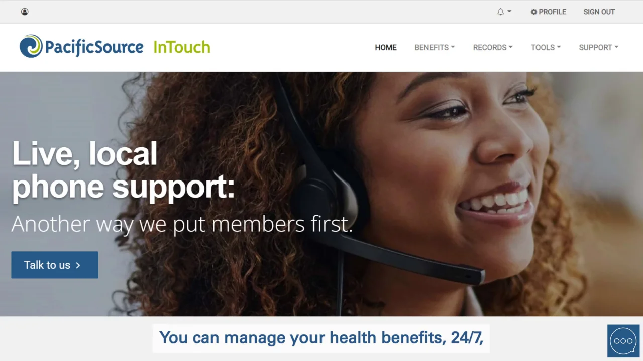 About InTouch for Members | PacificSource