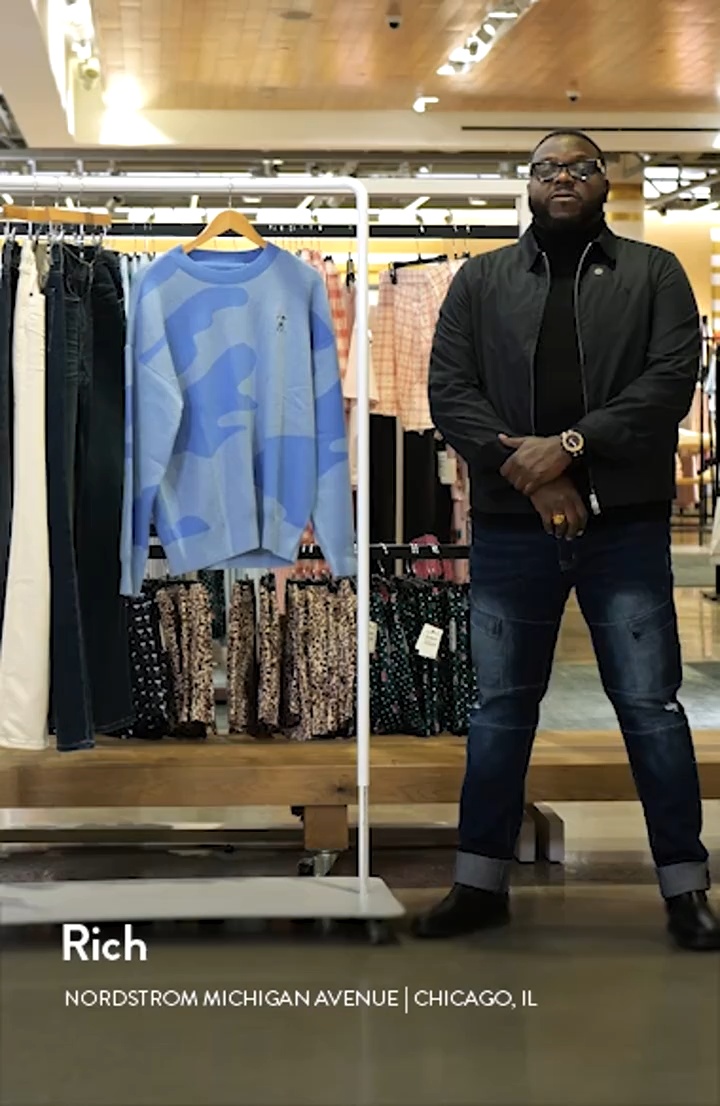 Eastside Golf Camo Crew Sweater | Nordstrom