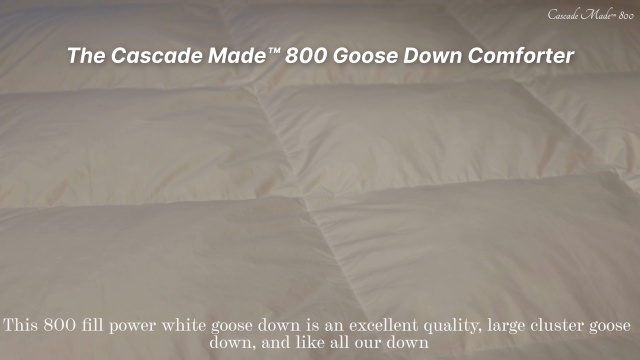 Cascade Made® 900 Goose Down Pillow - Plumeria Bay®