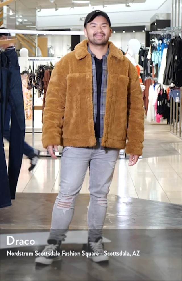 Topman hotsell fur jacket