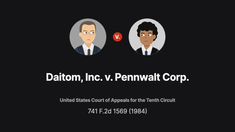 Daitom, Inc. v. Pennwalt Corp.