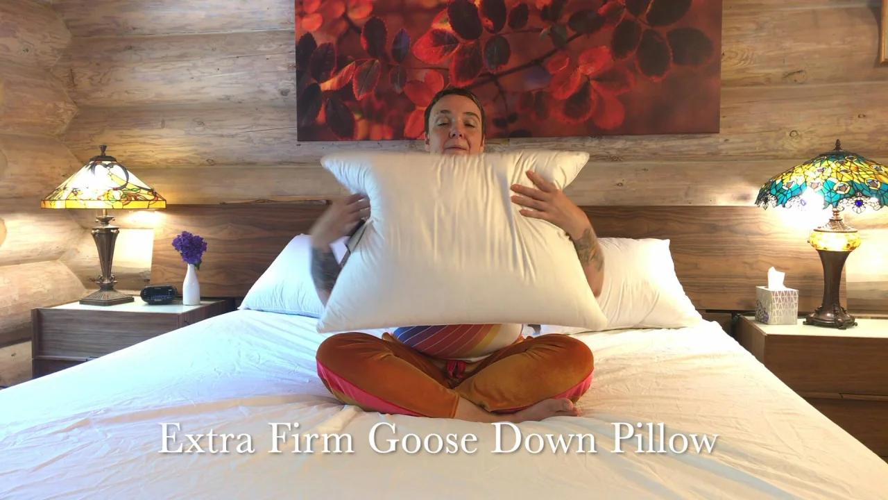 Cascade Made™ Extra Firm Goose Down Pillow Video