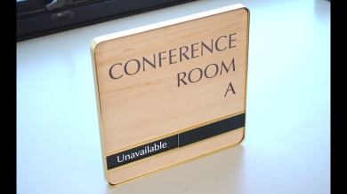 Customizable Wooden Sliding Sign
