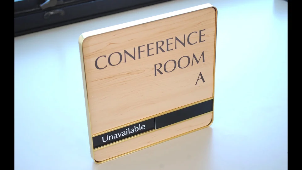 Wooden Conference Room Signs