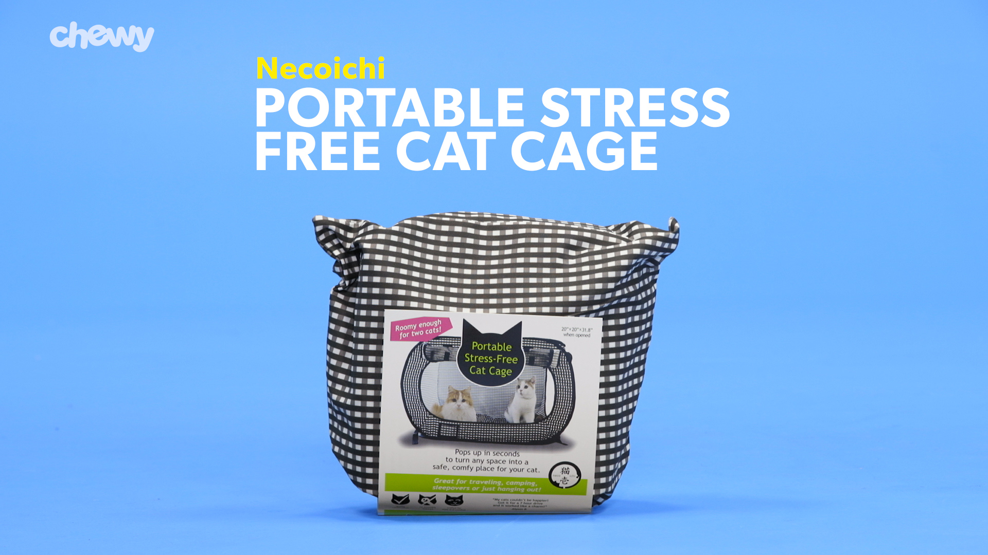 Portable stress hotsell free cat cage