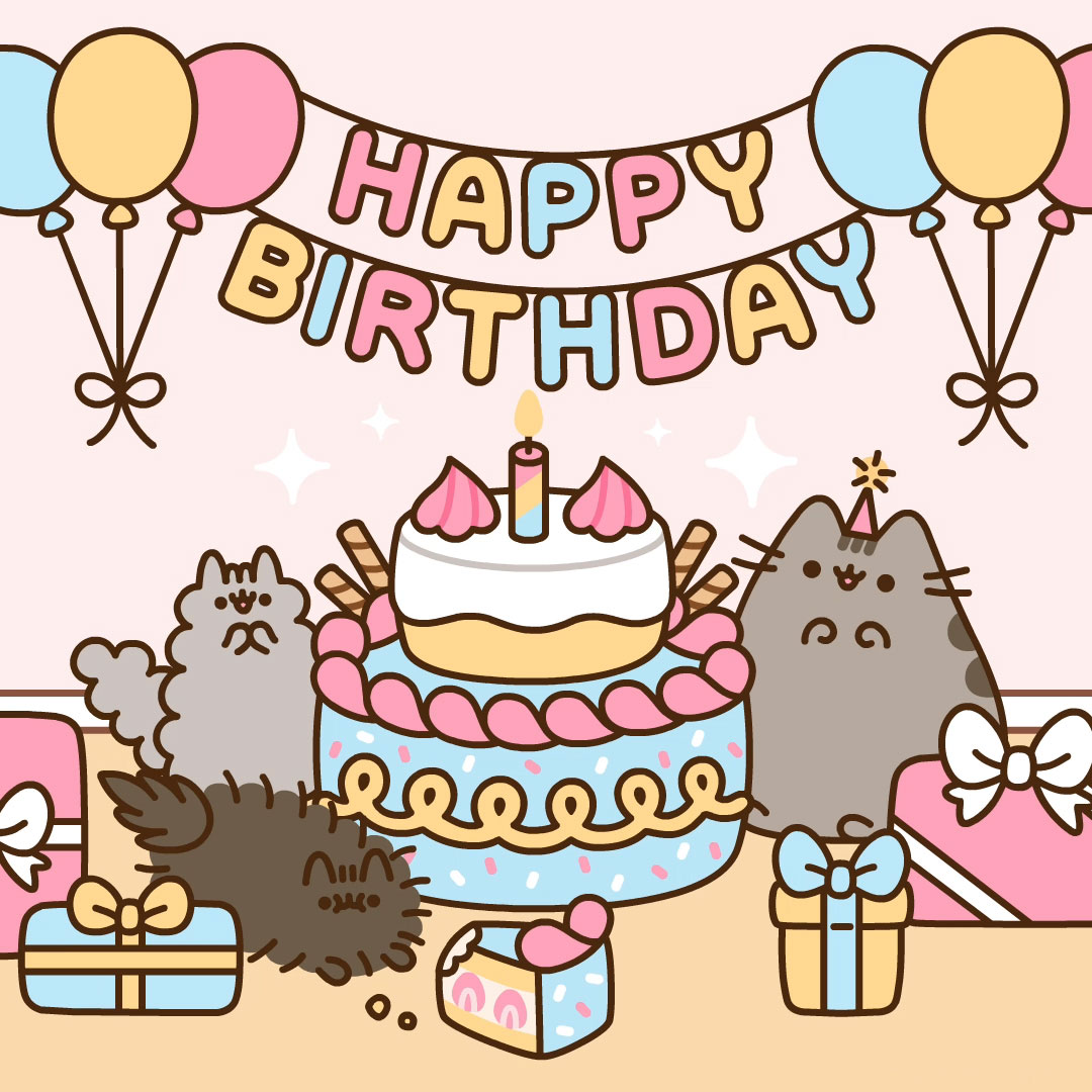 stormy birthday pusheen